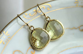 Citrine Earrings Gold