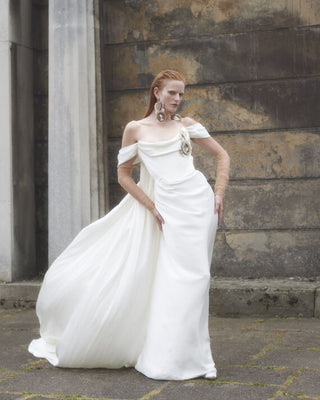 Vivienne Westwood Galaxy Cape Gown | Couture Bridal Elegance – Nadia