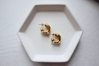 Dazzle Hoops with Pearls