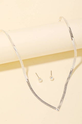 Angled Chain Link Necklace